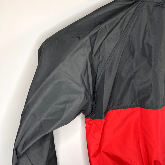 Vintage White Sierra Windbreaker Womens M Half Zip Colorblock Fall Jacket - Picture 12 of 16